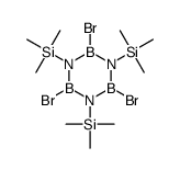 trimethyl-[2,4,6-tribromo-3,5-bis(trimethylsilyl)-1,3,5,2,4,6-triazatriborinan-1-yl]silane结构式