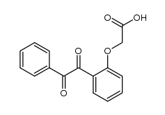 2-(2-(2-oxo-2-phenylacetyl)phenoxy)acetic acid结构式