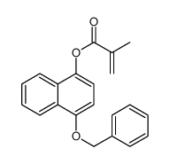 (4-phenylmethoxynaphthalen-1-yl) 2-methylprop-2-enoate结构式