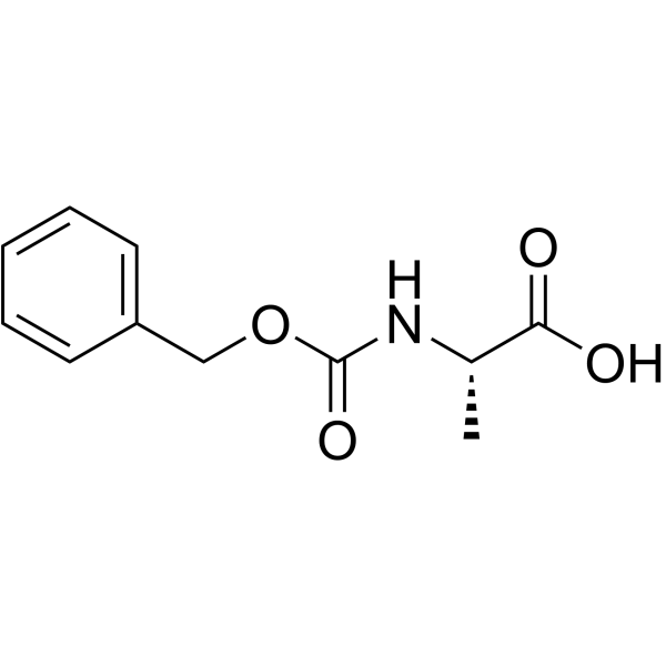 |N|-苄氧羰基-L-丙氨酸结构式