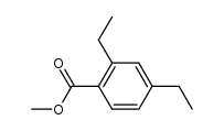 甲基 2,4-二乙基苯酸盐结构式