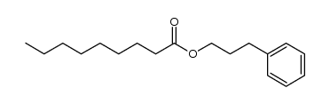 3-phenylpropyl nonanoate结构式