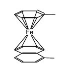 (η(4)-1-methylnaphthalene)(η(6)-toluene)iron结构式