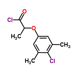 2-(4-Chloro-3,5-dimethylphenoxy)propanoyl chloride Structure