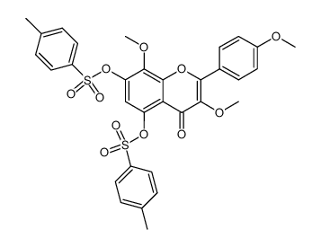 3,4',8-trimethoxy-5,7-bis(tosyloxy)flavone Structure
