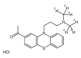 乙酰丙嗪-d6 盐酸盐结构式
