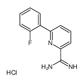 6-(2-氟苯基)吡啶甲酰胺盐酸盐结构式