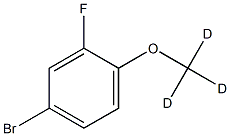 4-(Methoxy-d3)-3-fluorobromobenzene结构式