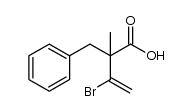 2-benzyl-3-bromo-2-methylbut-3-enoic acid Structure