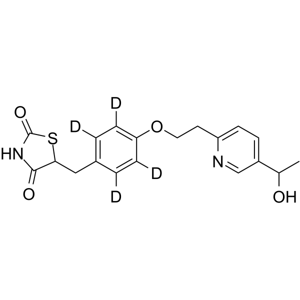 羟基吡格列酮-d4(M-IV)结构式