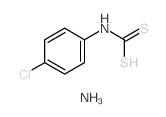 Carbamodithioic acid,N-(4-chlorophenyl)-, ammonium salt (1:1)结构式