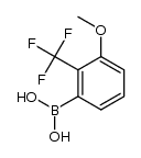 [3-methoxy-2-(trifluoromethyl)phenyl]boronic acid结构式