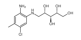 (2R,3S,4S)-5-(2-amino-5-chloro-4-methylphenylamino)pentane-1,2,3,4-tetraol结构式