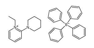 2-piperidino-1-ethylpyridinium tetraphenylborate Structure