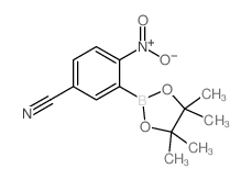 5-氰基-2-硝基苯硼酸频那醇酯结构式