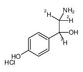 4-(2-amino-1,2,2-trideuterio-1-hydroxyethyl)phenol,hydrochloride Structure