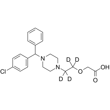 西替利嗪-D4结构式