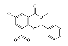 METHYL 2-(BENZYLOXY)-5-METHOXY-3-NITROBENZENECARBOXYLATE Structure
