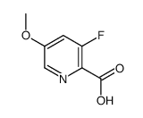 3-fluoro-5-methoxypicolinic acid Structure