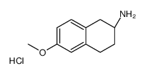 (2S)-6-Methoxy-1,2,3,4-tetrahydro-2-naphthalenamine hydrochloride (1:1) Structure