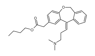 (Z)-11-[3-(dimethylamino)propylidene]-6,11-dihydro-dibenz[b,e]oxepin-2-acetic acid butyl ester结构式