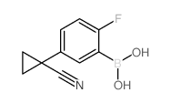 (5-(1-氰基环丙基)-2-氟苯基)硼酸结构式