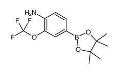 4-氨基-2-(三氟甲氧基)苯硼酸频那醇酯结构式