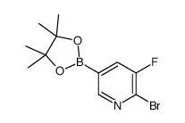 6-Bromo-5-fluoropyridine-3-boronic acid pinacol ester Structure