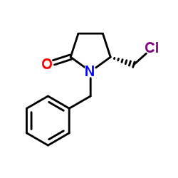 (R)-1-BENZYL-5-CHLOROMETHYL-2-PYRROLIDINONE structure