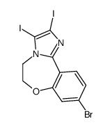9-bromo-2,3-diiodo-5,6-dihydrobenzo[f ]imidazo[1,2-d][1,4]oxazepine Structure