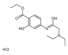 ethyl 4-[[2-(diethylamino)acetyl]amino]-2-hydroxybenzoate,hydrochloride Structure