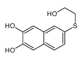 6-(2-hydroxyethylsulfanyl)naphthalene-2,3-diol Structure