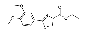 ethyl 2-(3,4-dimethoxyphenyl)-4,5-dihydrothiazole-4-carboxylate Structure