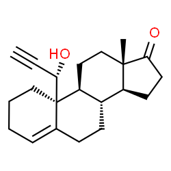 19-ethynyl-19-hydroxyandrost-4-en-17-one Structure
