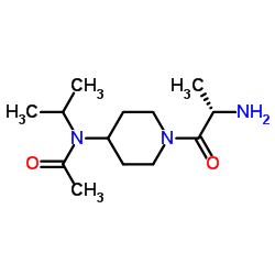 N-[1-(L-Alanyl)-4-piperidinyl]-N-isopropylacetamide结构式