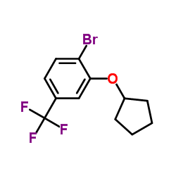 1-Bromo-2-(cyclopentyloxy)-4-(trifluoromethyl)benzene Structure