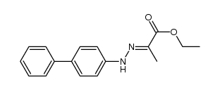ethyl 2-(2-([1,1'-biphenyl]-4-yl)hydrazono)propanoate结构式