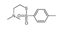 N,N-dimethyl-2-(4-methylphenyl)sulfonylsulfanylethanamine结构式