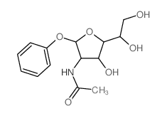 Glucofuranoside, phenyl2-acetamido-2-deoxy-, b-D- (8CI)结构式
