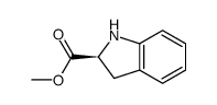 (S)-(+)-吲哚啉-2-羧酸甲酯结构式