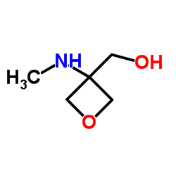 [3-(甲基氨基)氧杂环丁-3-基]甲醇结构式