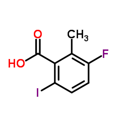 3-Fluoro-6-iodo-2-methylbenzoic acid Structure