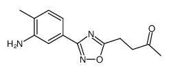4-(3-(3-amino-4-methylphenyl)-1,2,4-oxadiazol-5-yl)butan-2-one Structure
