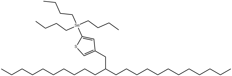 Stannane, tributyl[4-(2-decyltetradecyl)-2-thienyl]- Structure
