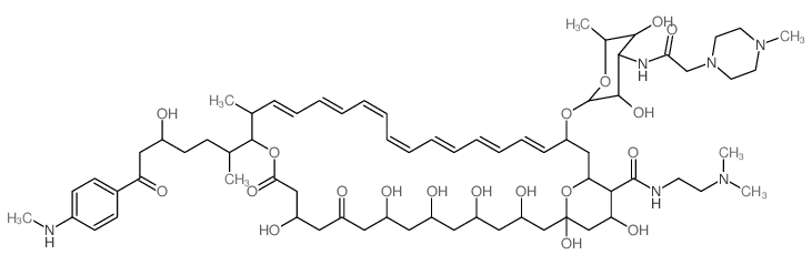 N-methylpiperazinoacetyl-partricin A dimethylaminoethylamide Structure