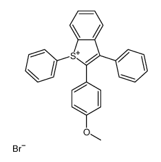 2-(4-methoxyphenyl)-1,3-diphenyl-1-benzothiophen-1-ium,bromide结构式