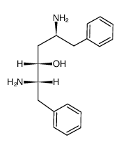 (2S,3S,5S)-3-hydroxy-2,5-bisamino-1,6-diphenylhexane结构式
