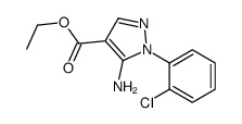 5-氨基-1-(2-氯苯基)吡唑-4-甲酸乙酯结构式