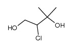 3-chloro-2-methylbutane-2,4-diol Structure