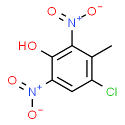 4-Chloro-3-methyl-2,6-dinitrophenol Structure
